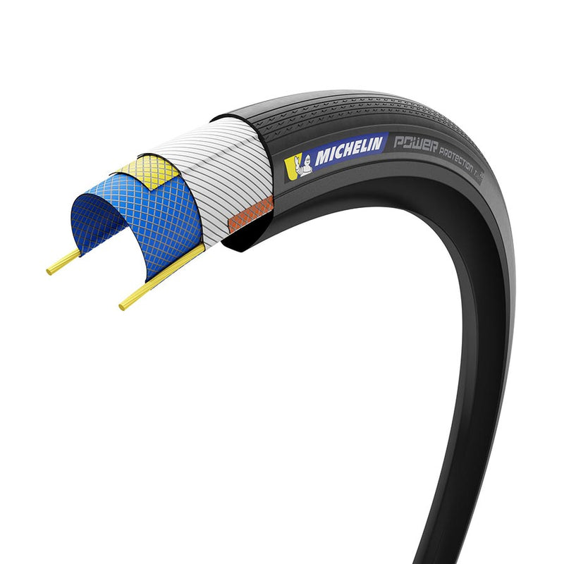 Michelin, Power Protection, Road Tire, 700x32C, Folding, Tubeless Ready, MAGI-X, Black