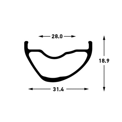 Stans No Tubes, Arch MK4, Rim, 29'', Holes: 32, Black