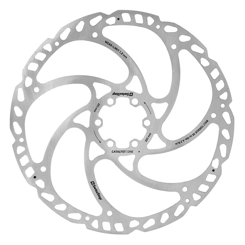 SwissStop, Catalyst One 6 Bolt, Rotor, 203mm, ISO 6B