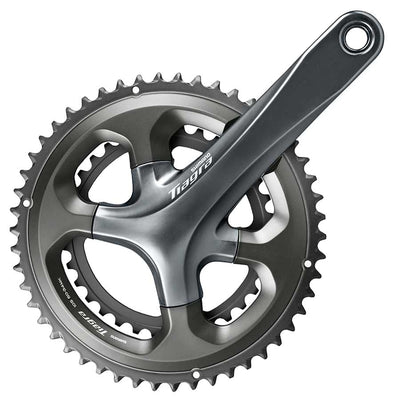 Shimano, Tiagra FC-4700, Crankset, 10 sp., 172.5mm, 34/50T, BCD:110, H2, 68mm, 43.5mm, Black