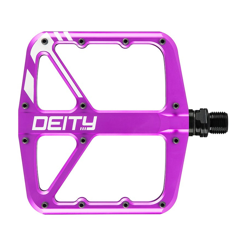 Deity, SuperVillain, Platform Pedals, Body: Aluminum, Spindle: Cr-Mo, 9/16&