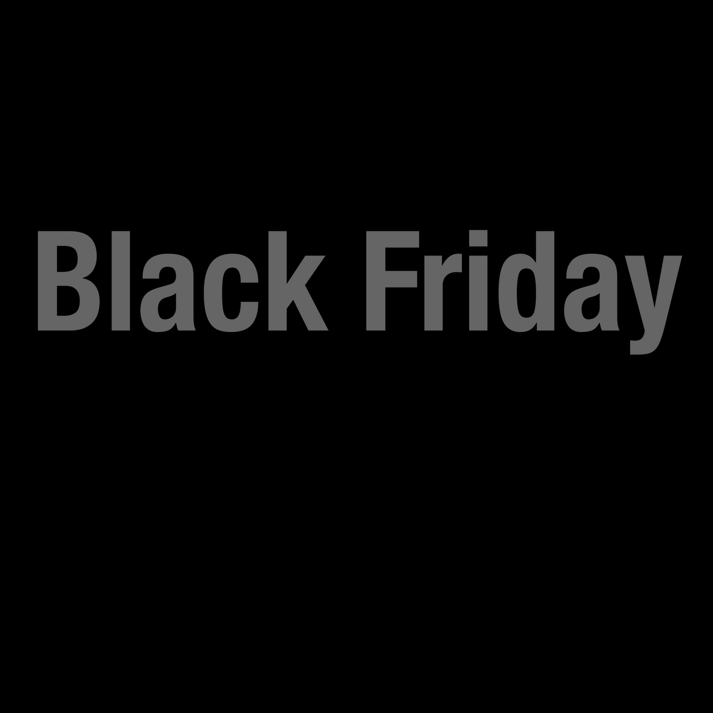 Black Friday text on a black background with a call-to-action button.