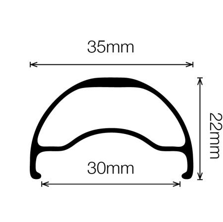 Velocity Blunt 35 26" 32H Black Rim