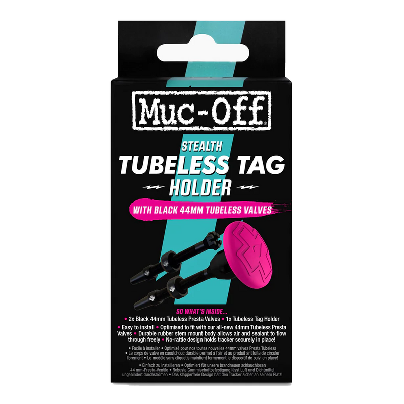 Muc-off Tubeless Tag Holder & 44mm Valve Kit
